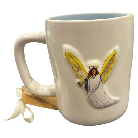 Rae Dunn White and Blue Glory Mug NEW - Picture 3 of 4